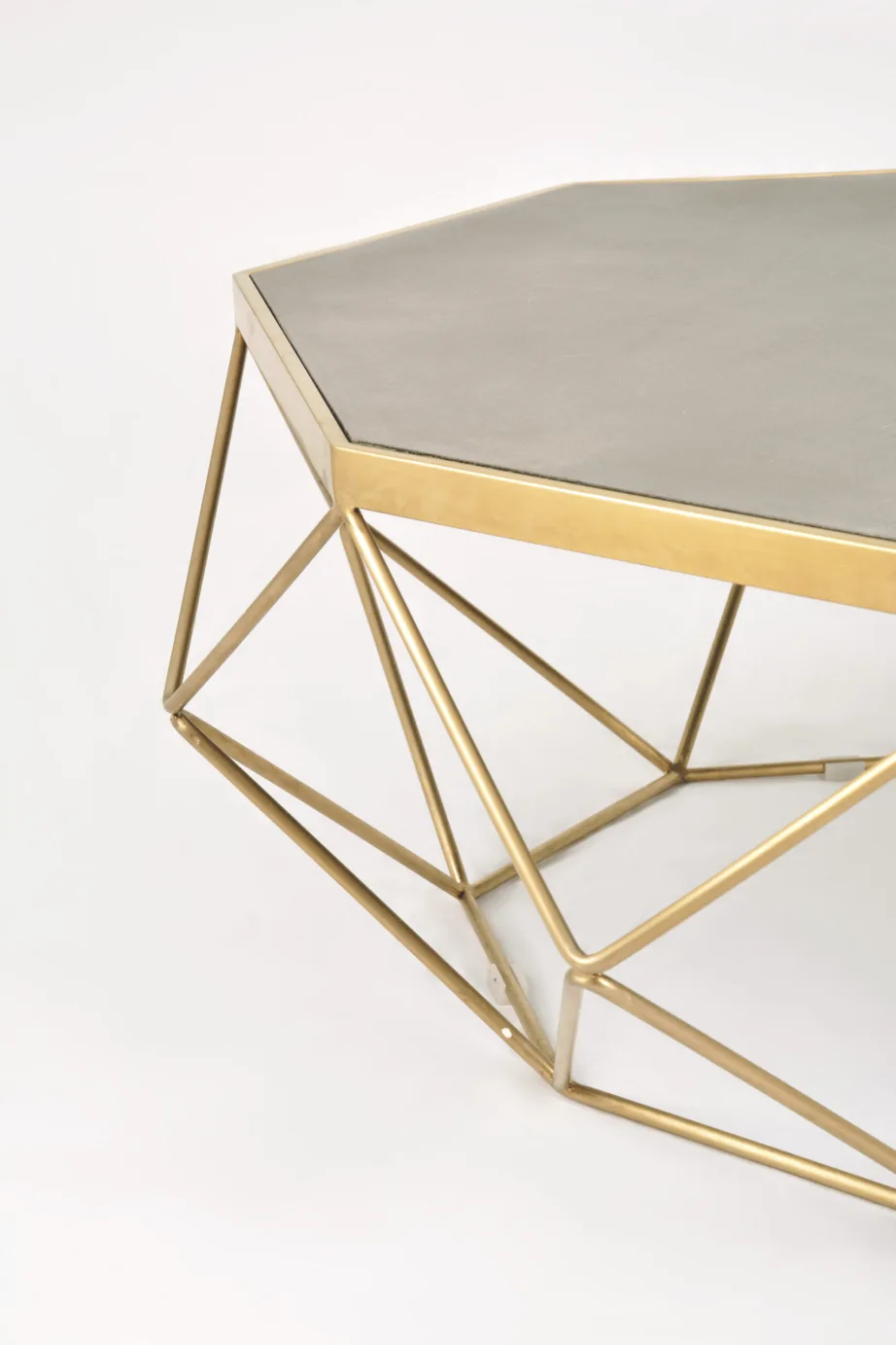 Kuldne kohvilaud Glamour GL1714, roostevaba teras, MDF – 6