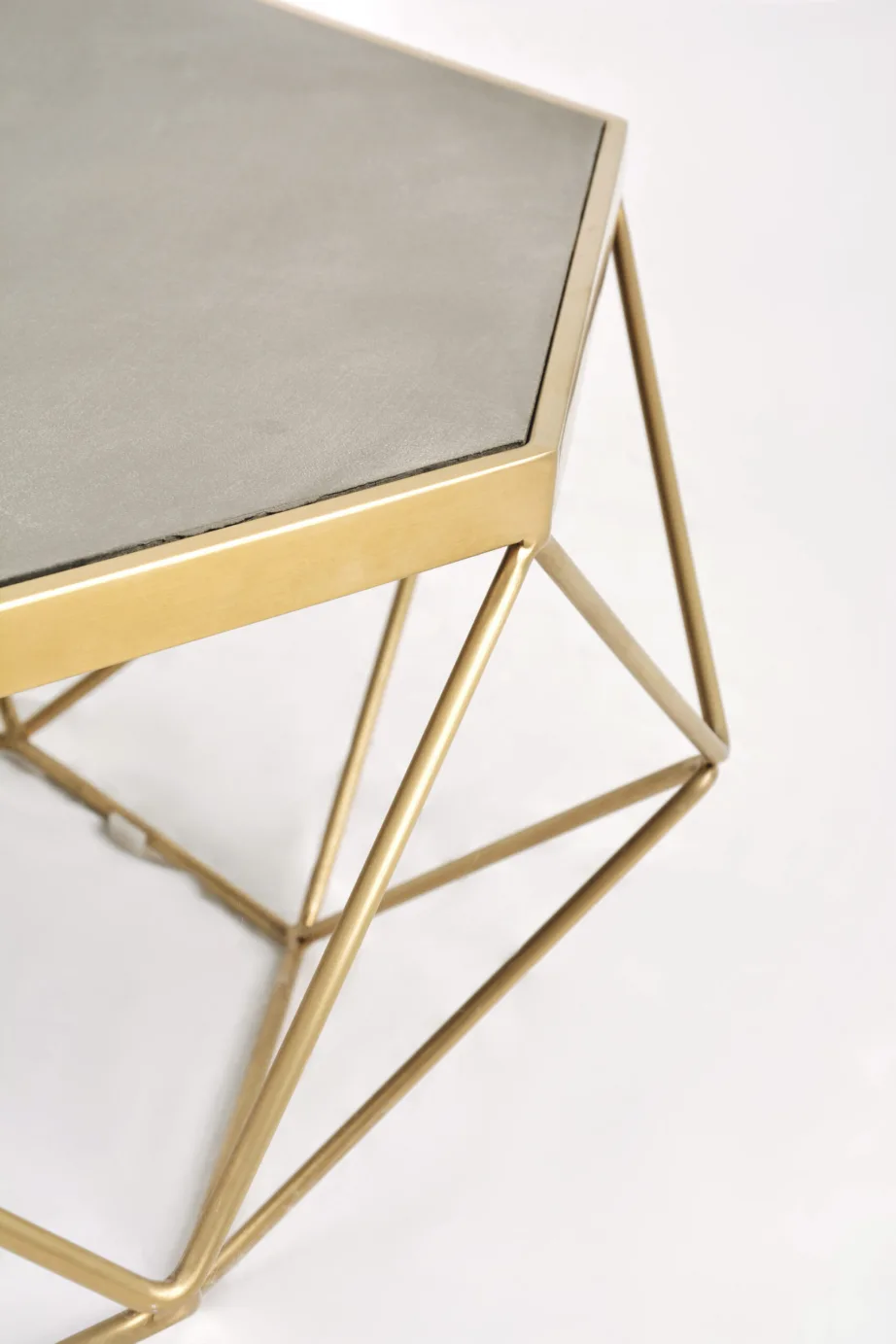 Kuldne kohvilaud Glamour GL1714, roostevaba teras, MDF – 10