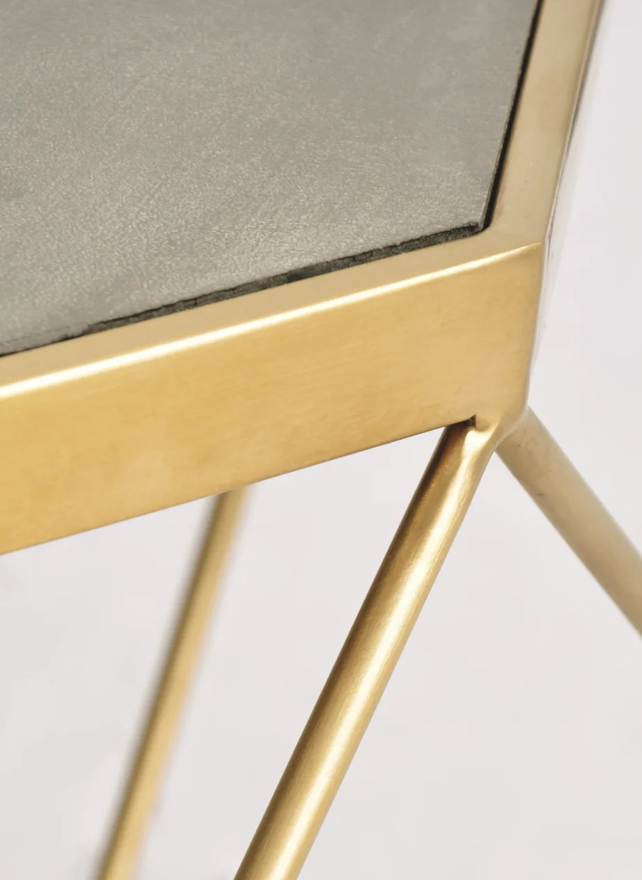 Kuldne kohvilaud Glamour GL1714, roostevaba teras, MDF – 11