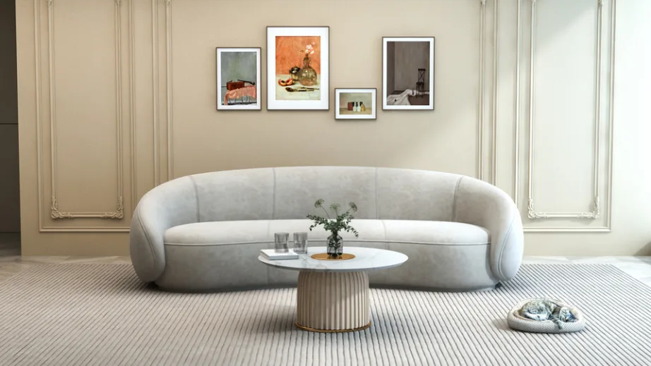 Kuldne kohvilaud Modig M72, kroomitud metallist – 9