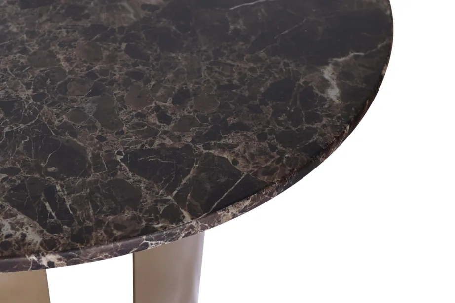 Kuldne kohvilaud Modig M81, roostevaba teras, marmor – 4