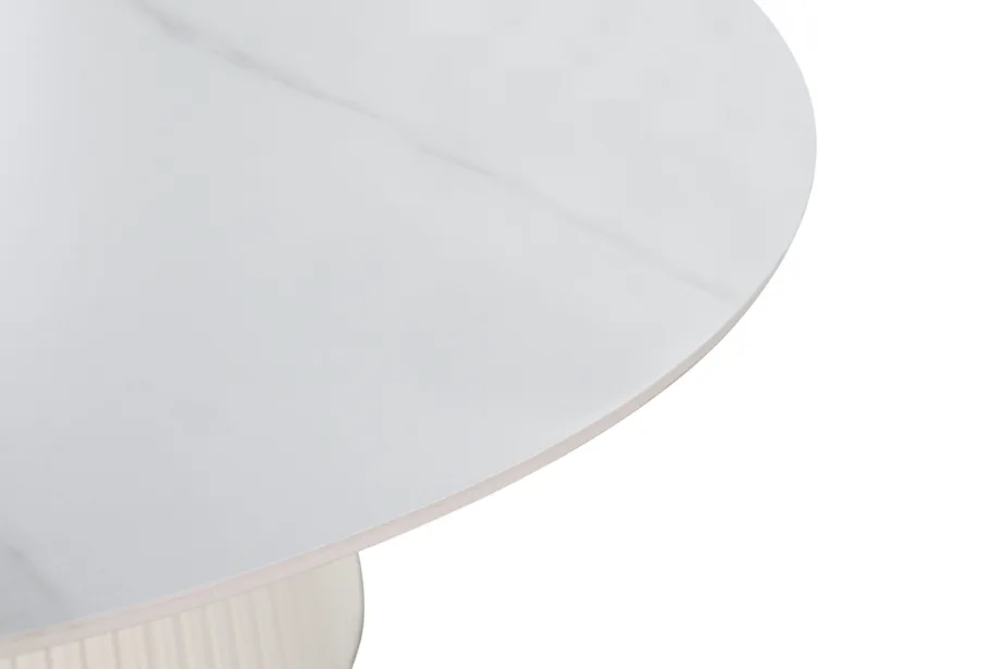 Valge söögilaud Modig M96, roostevabast terasest – 7