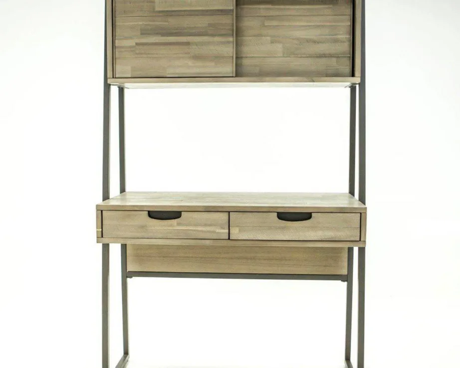 Helepruun kirjutuslaud Flow FLOHO01D, akaatsiapuidust – 7