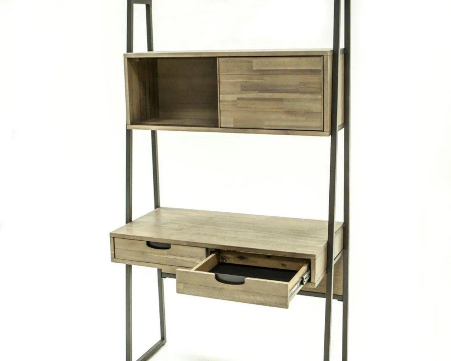 Helepruun kirjutuslaud Flow FLOHO01D, akaatsiapuidust – 10