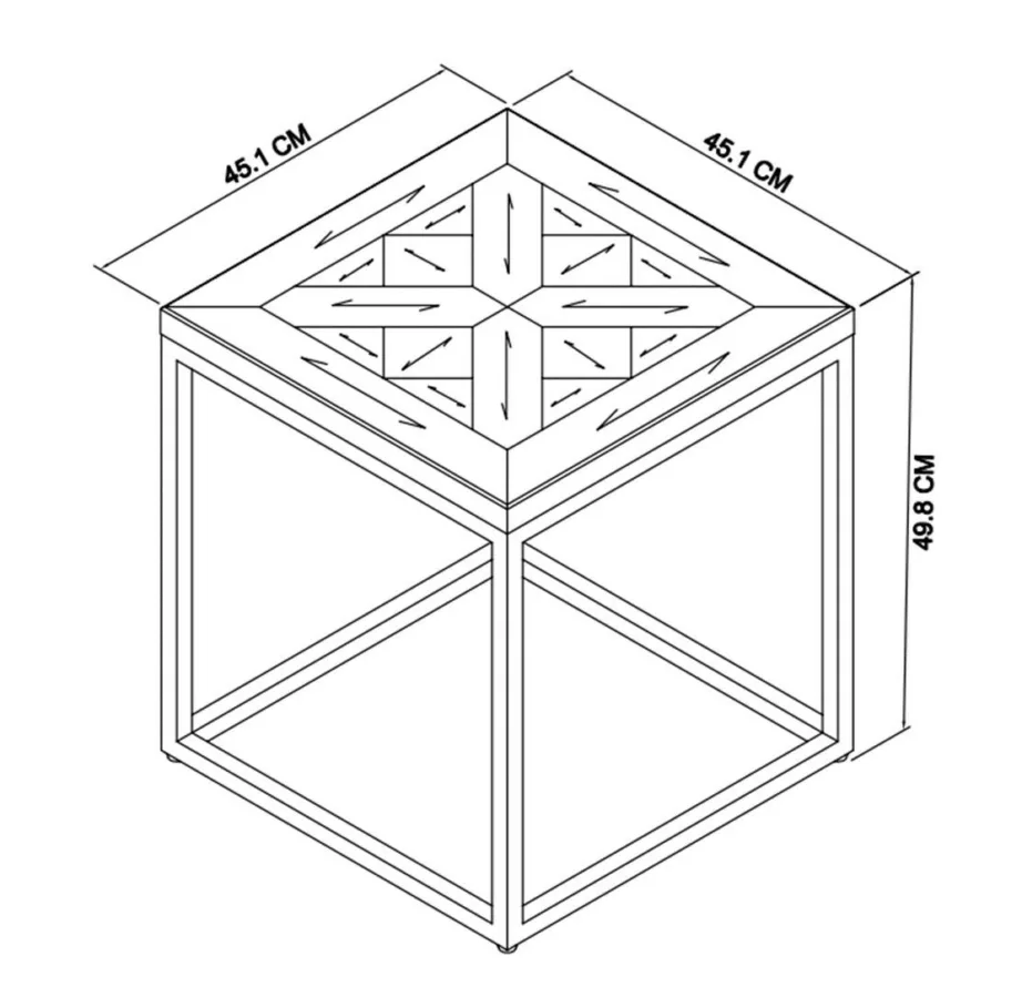 Pruun Indus IN04-0 lisalaud, tamm, metall – 13