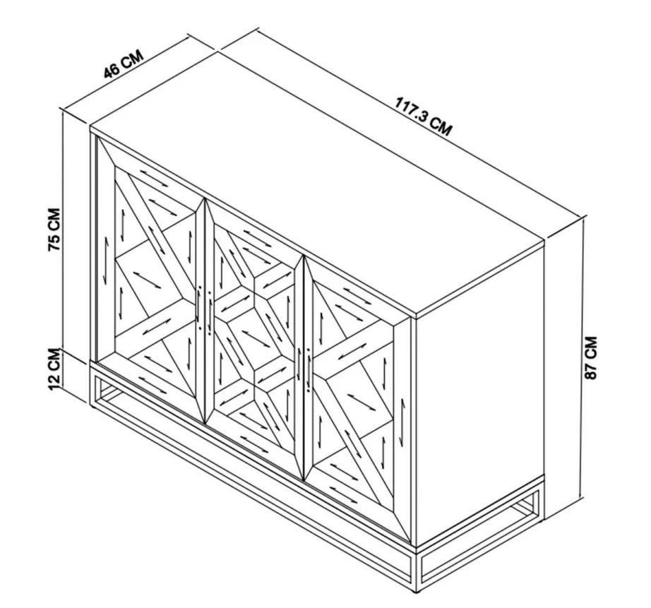 Must kummut Indus IN20-1, tammepuidust – 16
