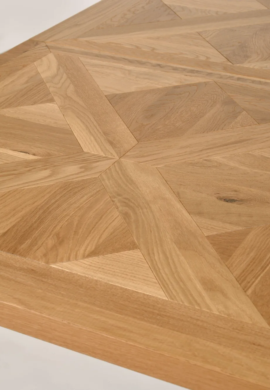 Pruun pikendatav söögilaud Indus IN01-1 158/203 cm, tammepuidust ja metallist – 11