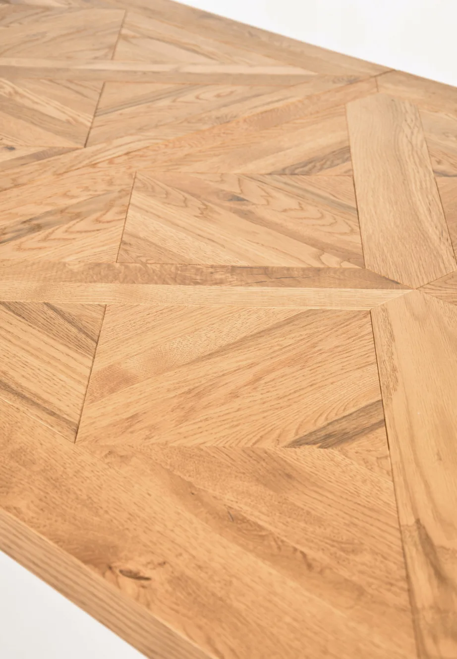 Pruun pikendatav söögilaud Indus IN01-2 190/240 cm, tammepuidust ja metallist – 12