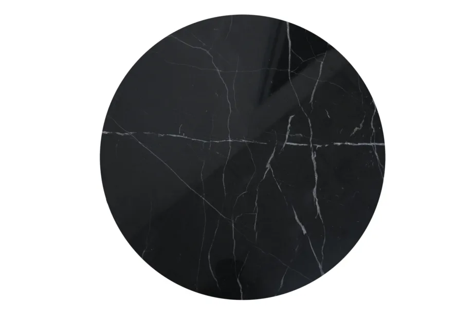 Matt must külglaud Modig M27, metallist alus ja jalg, marmor – 6