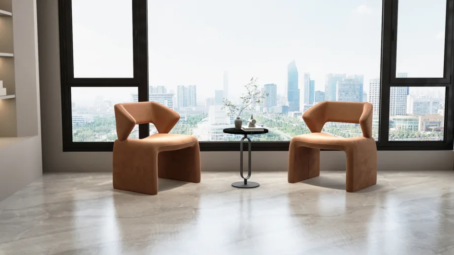 Matt must külglaud Modig M27, metallist alus ja jalg, marmor – 10