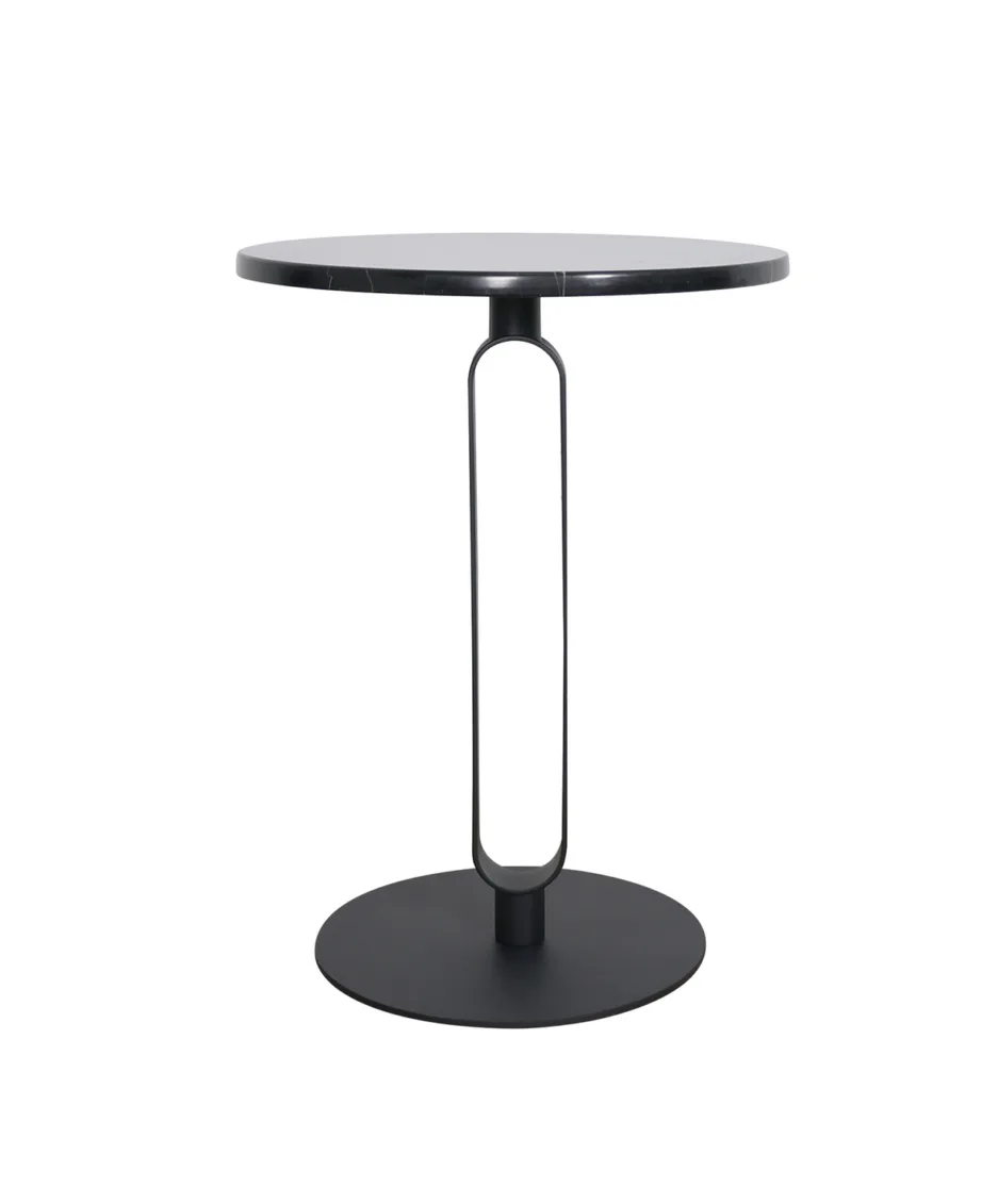 Matt must külglaud Modig M27, metallist alus ja jalg, marmor – 2