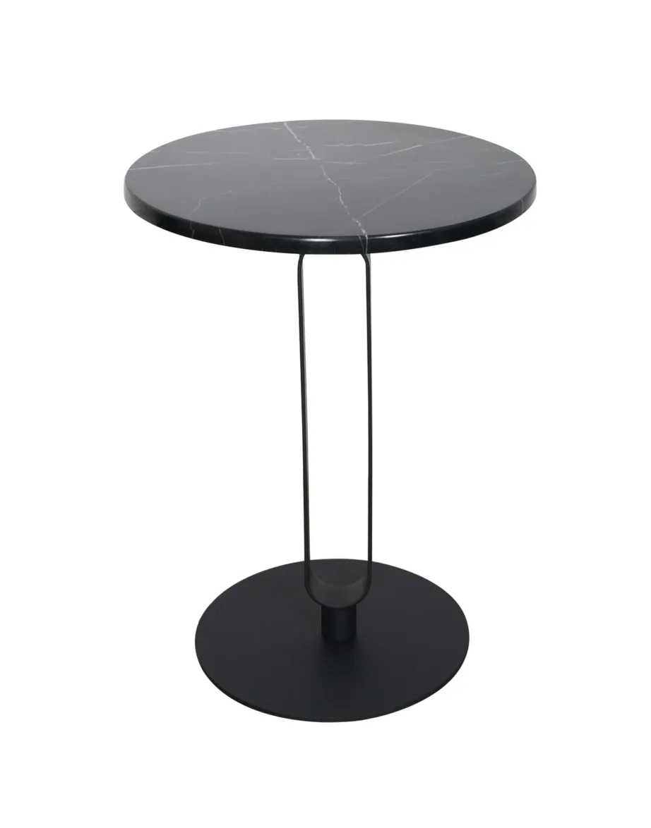 Matt must külglaud Modig M27, metallist alus ja jalg, marmor – 3