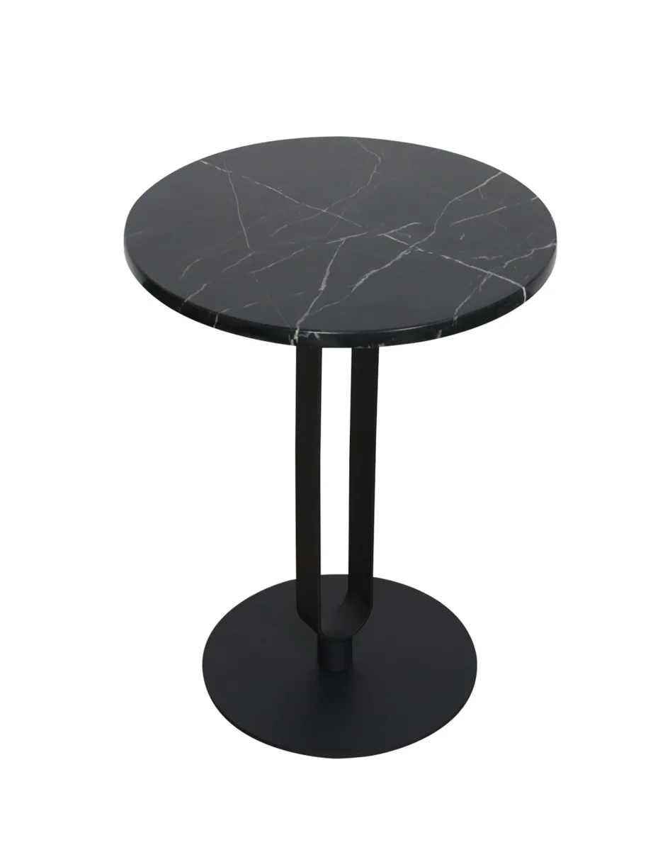 Matt must külglaud Modig M27, metallist alus ja jalg, marmor – 5