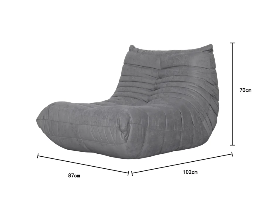 Tumehall lounge tool Nua N23-11, puuvillane sametkangas – 9