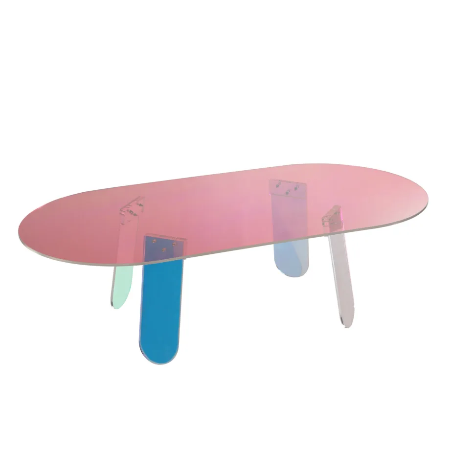 Mitmevärviline kohvilaud Modig M75-120, akrüülist – 3