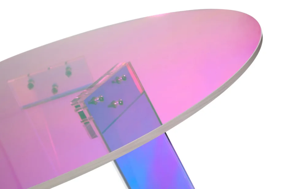 Mitmevärviline kohvilaud Modig M75-120, akrüülist – 5