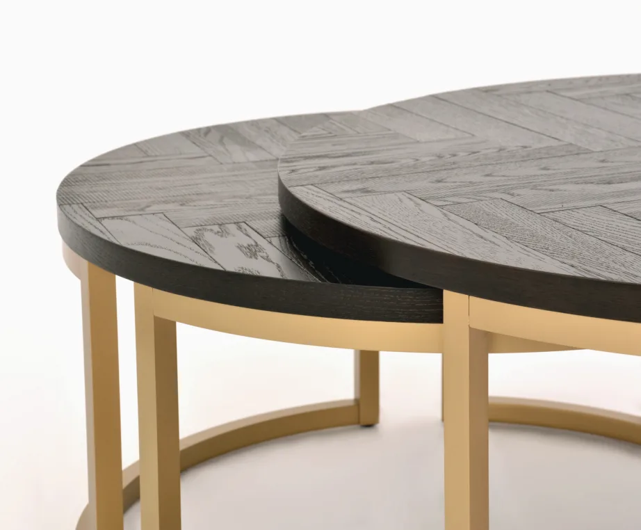 Must kohvilaudade komplekt Seville SEV07-0, tamme- ja pöögipuidust, MDF – 9