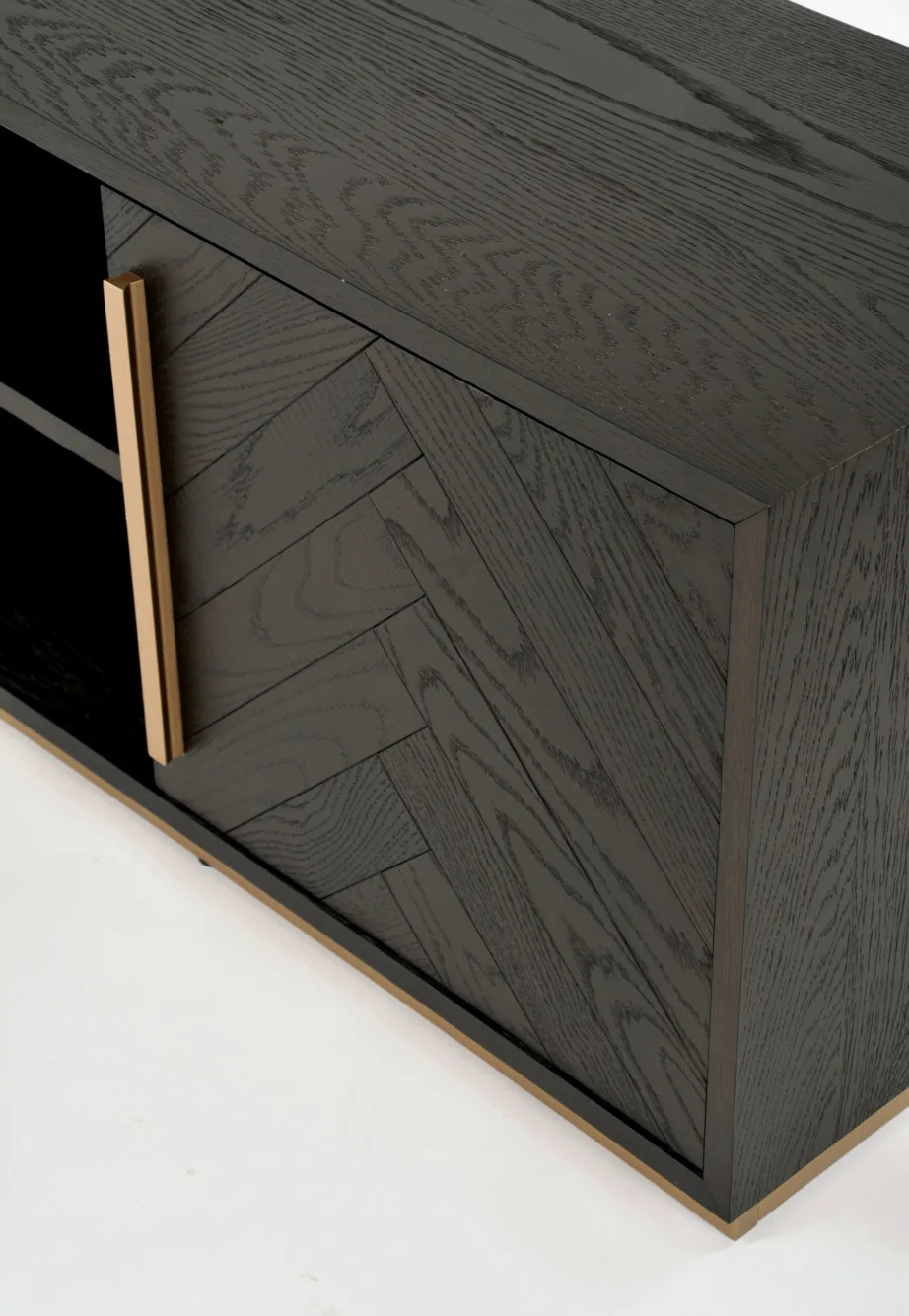 Must TV-alus Seville SEV25-2, tamme- ja pöögipuidust – 6