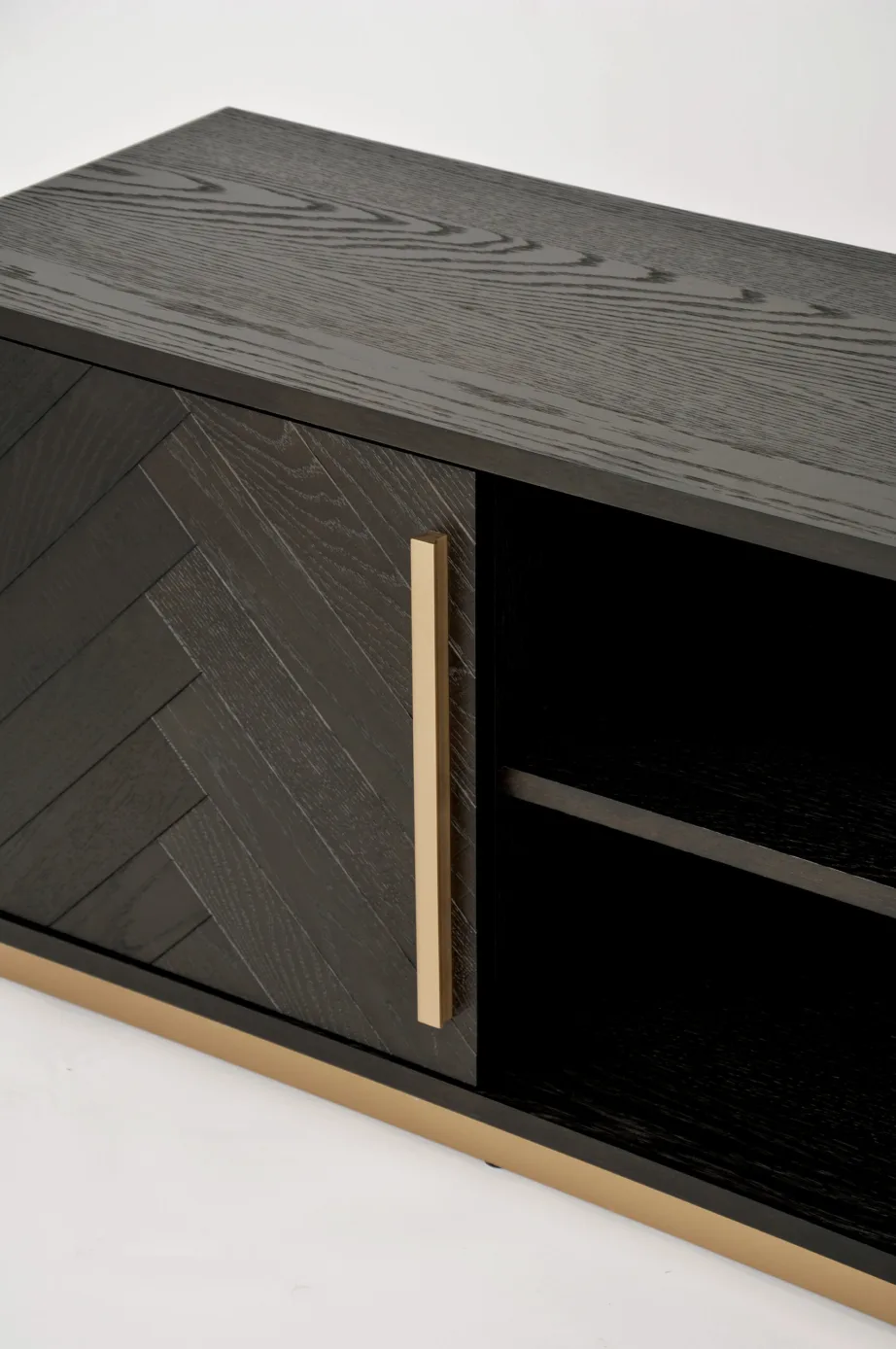 Must TV-alus Seville SEV25-2, tamme- ja pöögipuidust – 9