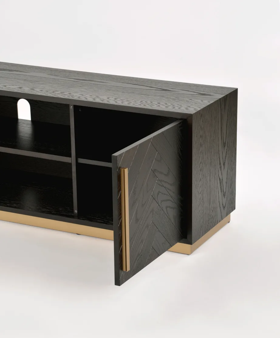 Must TV-alus Seville SEV25-2, tamme- ja pöögipuidust – 3