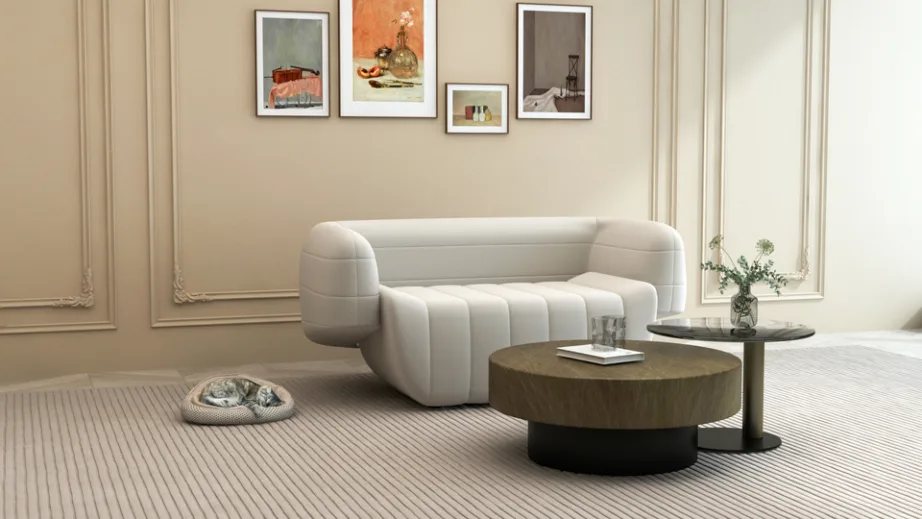 Kuldne kohvilaudade komplekt Modig M61, metallist alus, roostevaba teras ja klaas – 11