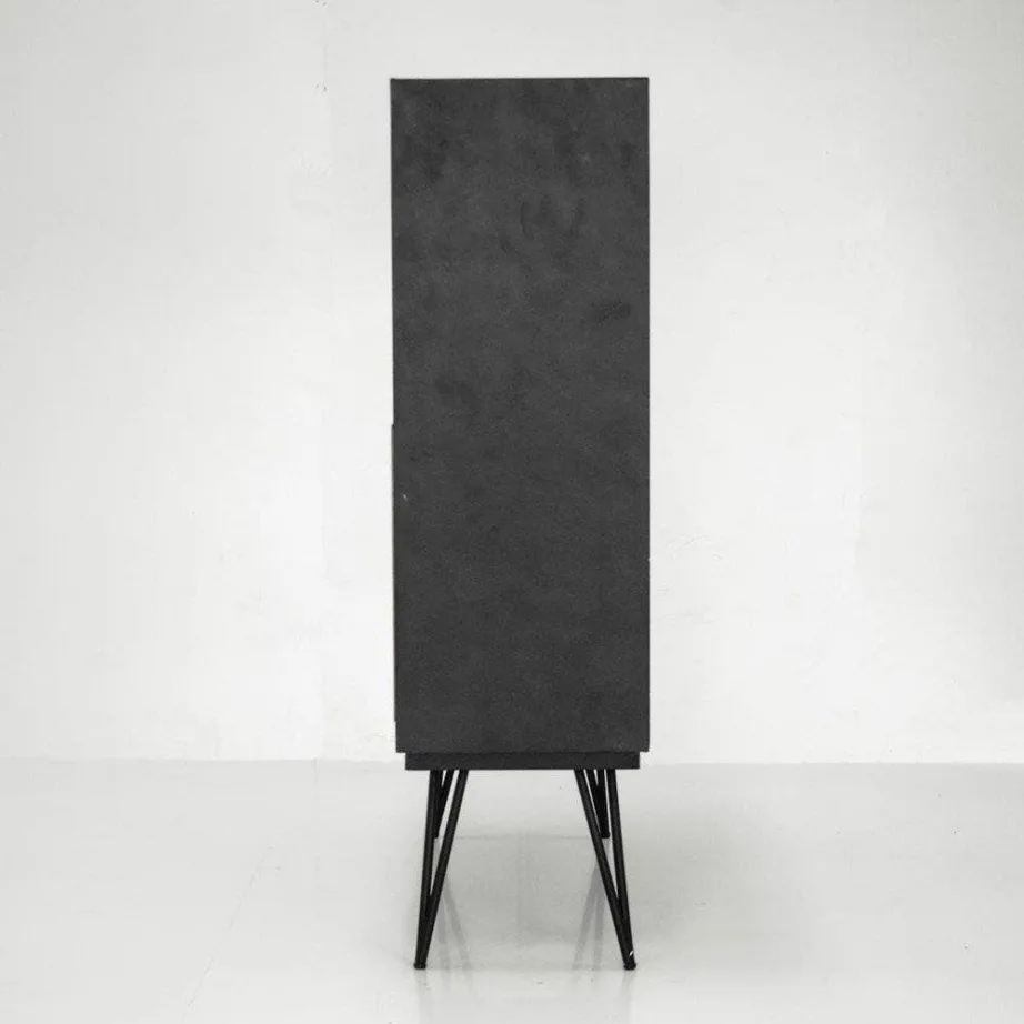 Must kõrge kummut Adesso ADESL04, akaatsiapuidust – 6