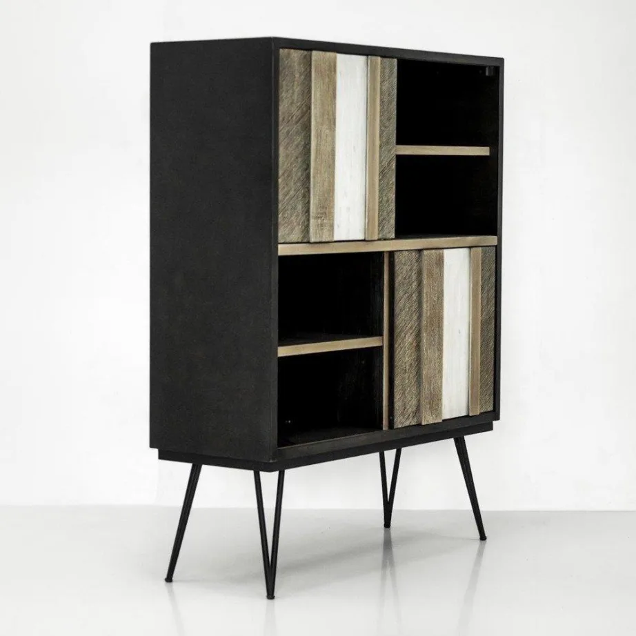 Must kõrge kummut Adesso ADESL04, akaatsiapuidust – 5