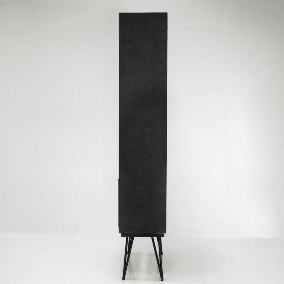 Must raamaturiiul Adesso ADESL02, akaatsiapuidust – 7