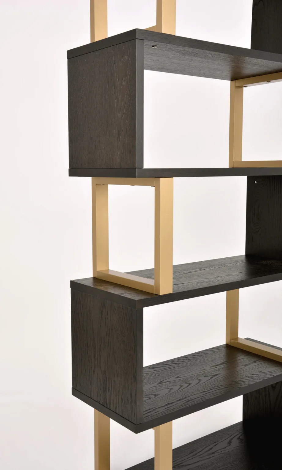 Must raamaturiiul Seville SEV27-4, tamme- ja pöögipuidust, MDF – 6