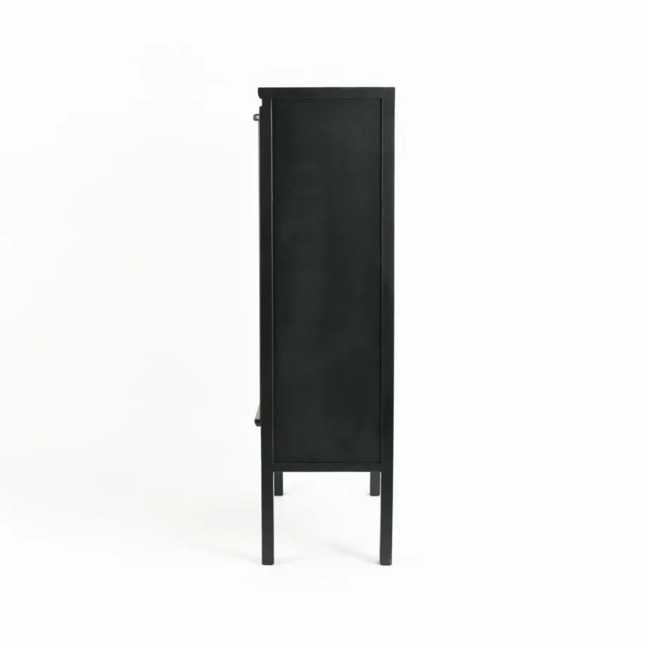 Must riidekapp Hamilton HT08, jalaka puidust – 7