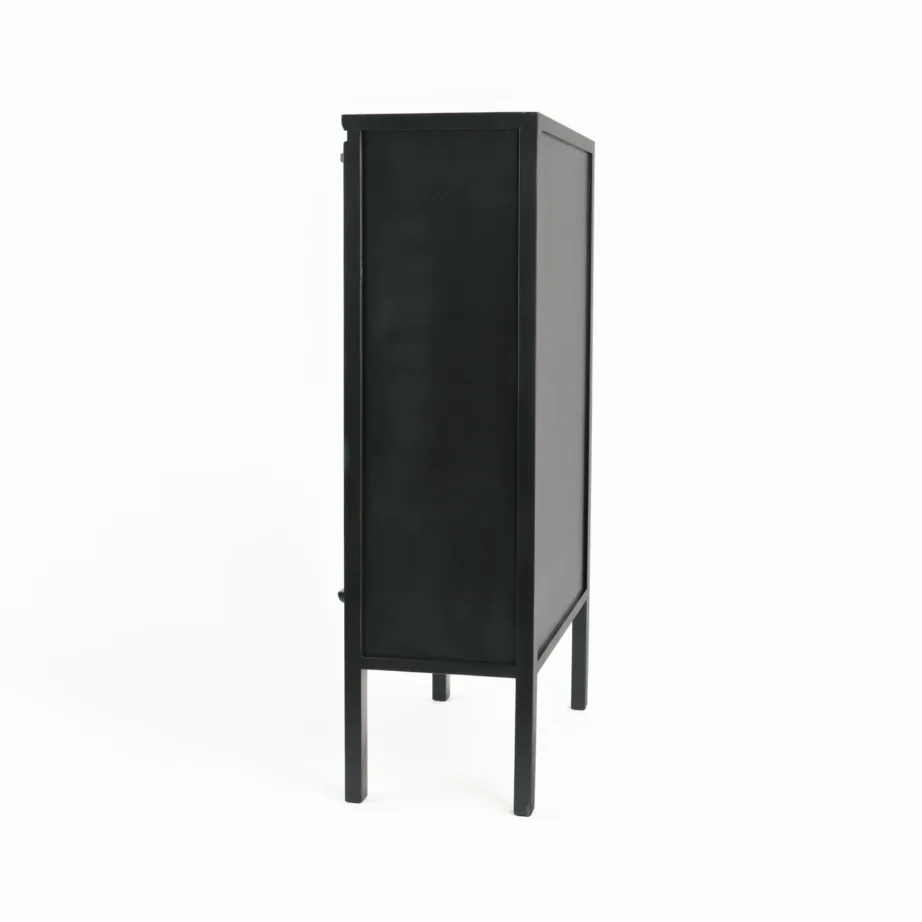 Must riidekapp Hamilton HT08, jalaka puidust – 8