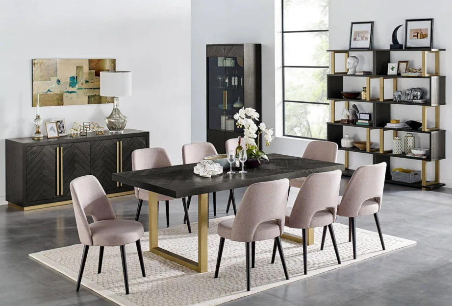 Must söögilaud Seville SEV01-0, tamme- ja pöögipuidust, MDF – 15