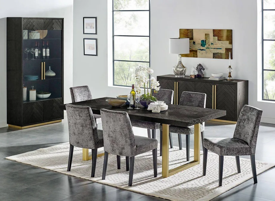 Must vitriinkapp Seville SEV26-2, tamme- ja pöögipuidust – 14