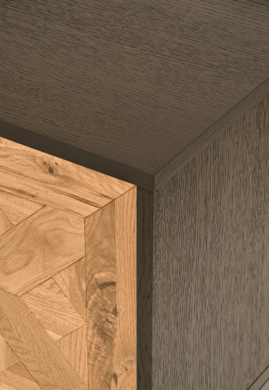 Must TV-alus Indus IN25-2, naturaalsest tammepuidust – 8