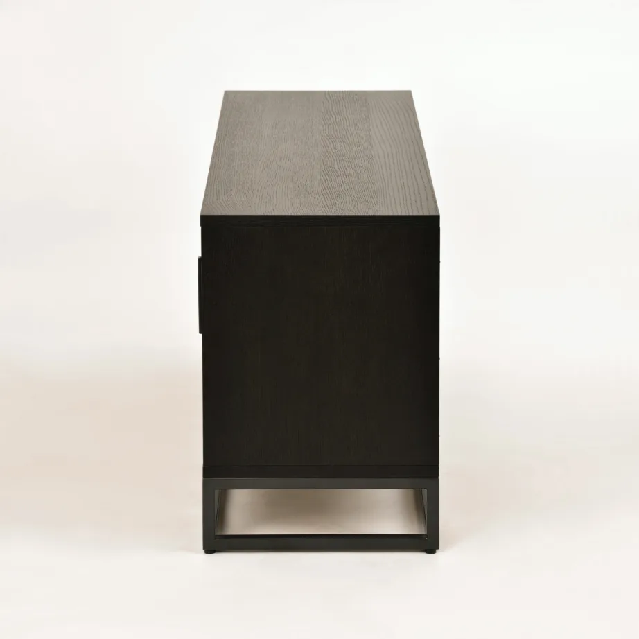 Must TV-alus Indus IN25-2, naturaalsest tammepuidust – 5