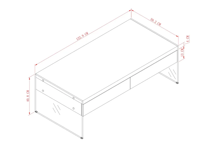 Pähklitooni kohvilaud Soho SH11, looduslikust pähklivineerist – 4