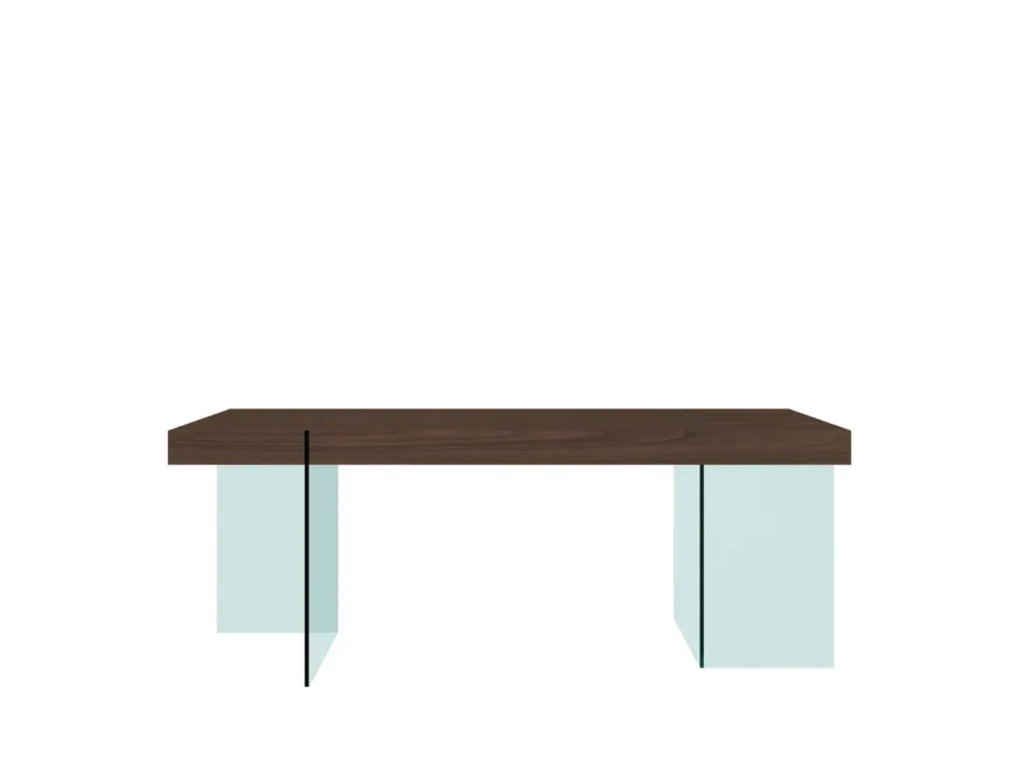 Pähklitooni söögilaud Soho SH16, looduslik pähklipuu vineerist, MDF – 2