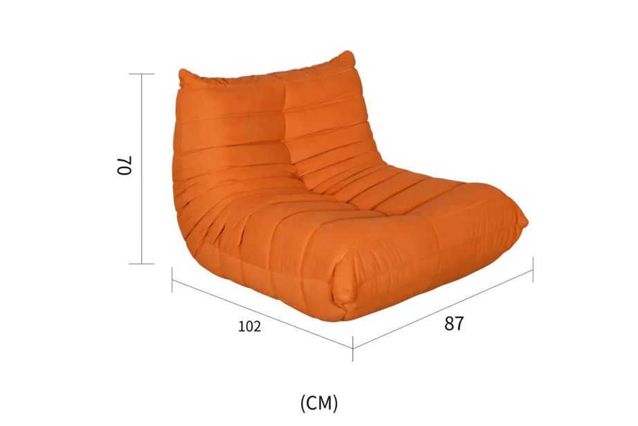 Oranž Nua N23-19 lounge tool, puuvillane sametkangas – 12
