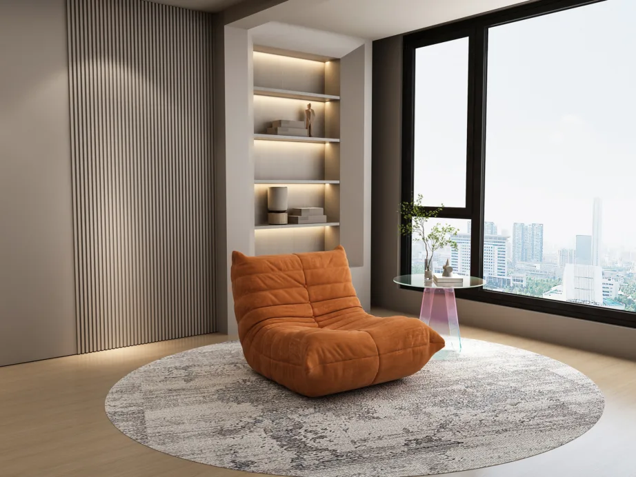 Oranž Nua N23-19 lounge tool, puuvillane sametkangas – 13