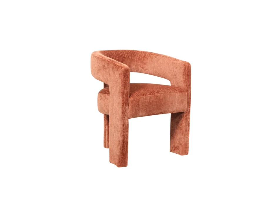 Põletatud Sienna tugitool Leith LET71BS, 100% polüester – 2