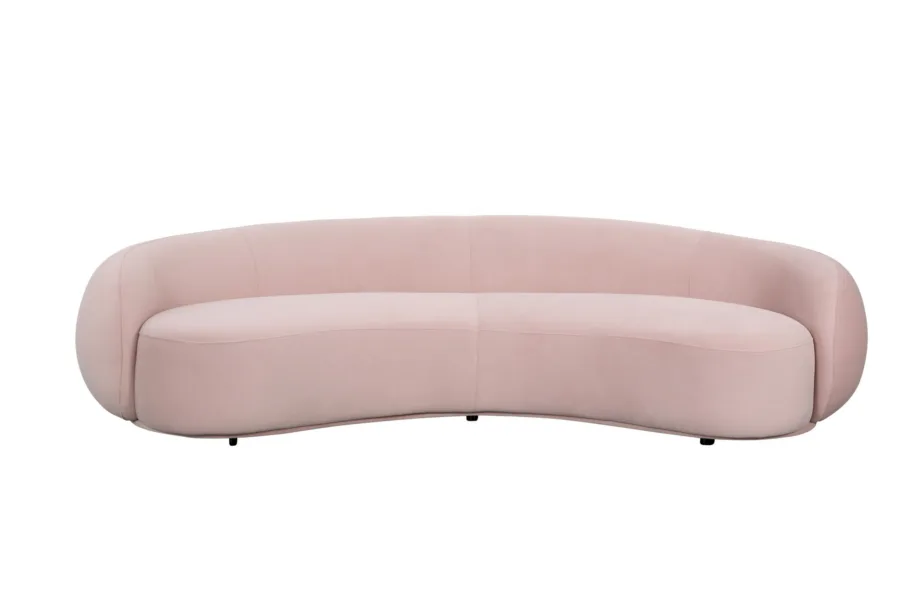 Pulberroosa diivan Nua N77-25, veluurkangast – 2