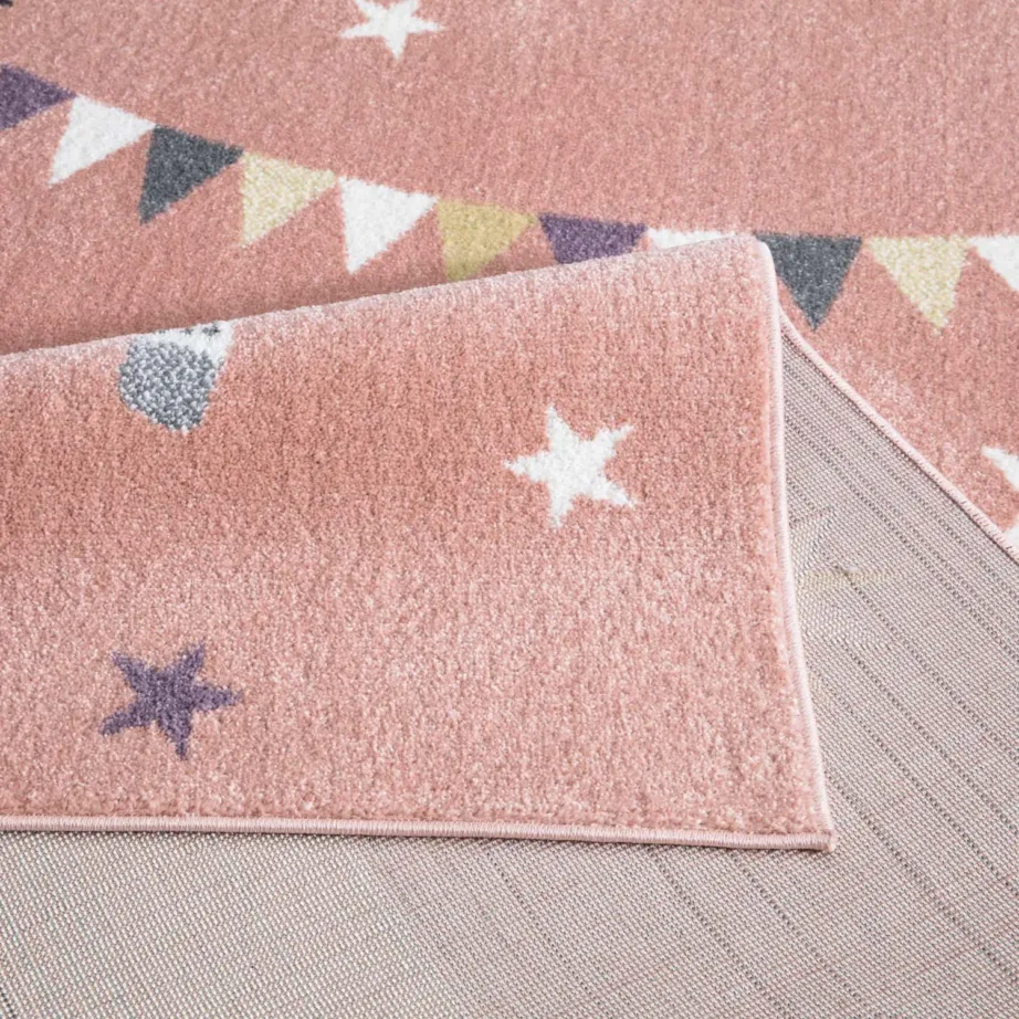 Roosa lastetoa vaip hobuse pildiga – 7