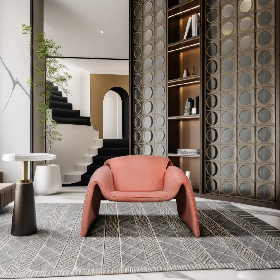 Virsikuroosa Nua N78-26 tugitool, sametkangast – 11