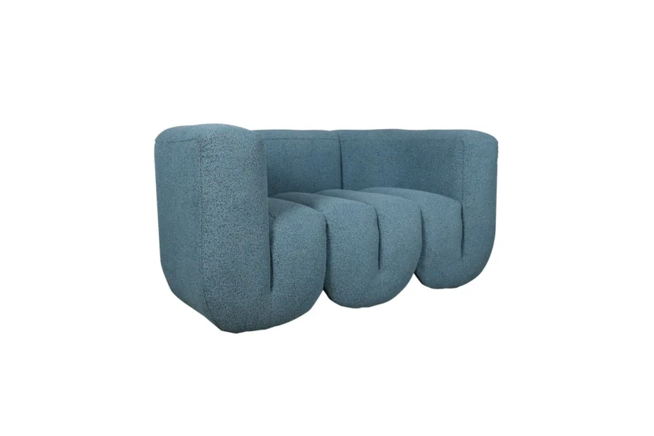 Sinine-hall-must Nua N88-150-10 diivan, chenille kangast – 2