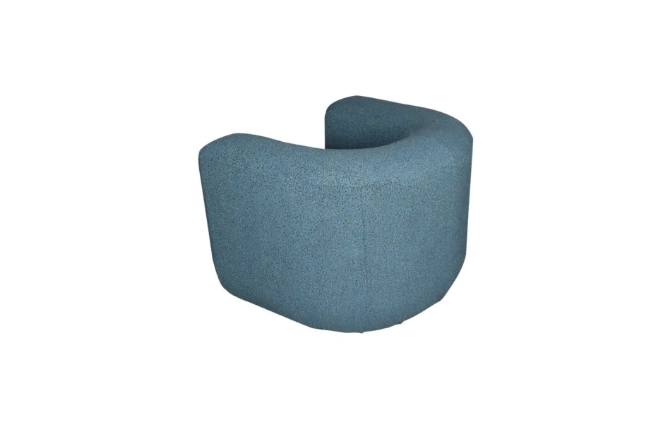 Sinine-hall-must tugitool Nua N88-100-10, chenille kangast – 6