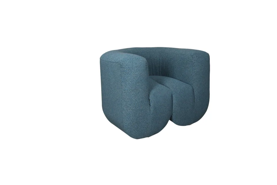 Sinine-hall-must tugitool Nua N88-100-10, chenille kangast – 2