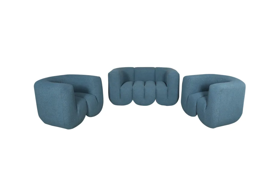 Sinine-hall-must tugitool Nua N88-100-10, chenille kangast – 14