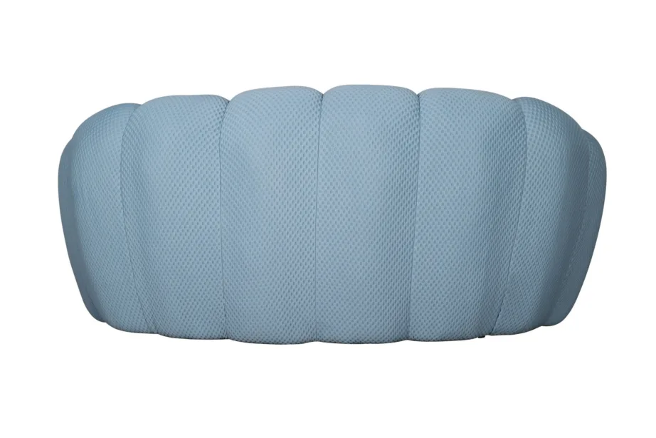 Sinihall diivan Nua N57-06,100% puuvill, puidust raam – 5