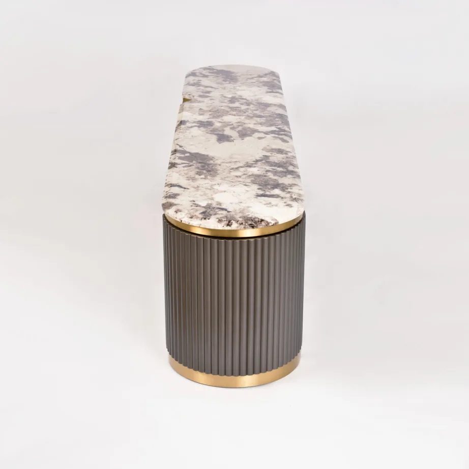 Tume grafiit TV-alus Stilig ST916, roostevaba teras – 6