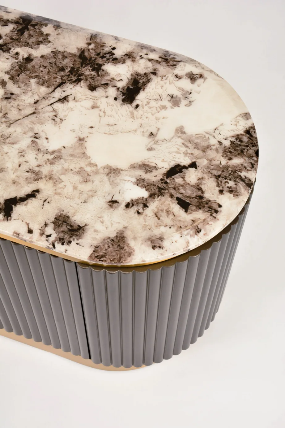 Tume grafiit TV-alus Stilig ST916, roostevaba teras – 8